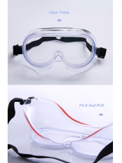 3 PCS Full View Safety Protective Goggles Medical Glasses Anti Fog & Virus Prevent Droplets Spectacles