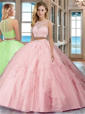 Princess Infanta Pink Top and Bottom Detached 2019 New Arrival Updated Ball Gown