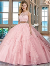 Princess Infanta Pink Top and Bottom Detached 2019 New Arrival Updated Ball Gown