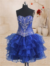 Detachable Embroidery Bodice/Mini/Big Skirt Three Pieces Quinceanera Ball Gown Royal