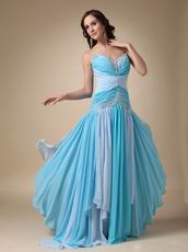 Contrast Blue Color Sweetheart Prom Dress New Arrival