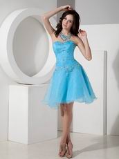 Sexy Mini-length Azure Sweet 16 Party Dress For Cheap