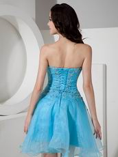 Sexy Mini-length Azure Sweet 16 Party Dress For Cheap