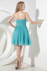 Simple Sweet heart Spring Turquoise Bridesmaid Dress