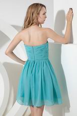 Simple Sweet heart Spring Turquoise Bridesmaid Dress