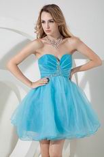 Sweetheart Crystal Aqua Dress For 2014 Cocktail Party