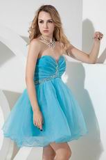 Sweetheart Crystal Aqua Dress For 2014 Cocktail Party