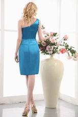 Doger Blue Mother Of The Bride Dress With Red Bowknot