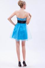 Sexy Beaded Sequin Mini Azure Cocktail Dress Girls Wear