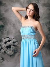 Sweetheart Aqua Blue Prom Dress Chiffon By Top Designer