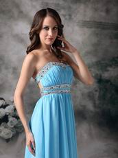 Sweetheart Aqua Blue Prom Dress Chiffon By Top Designer