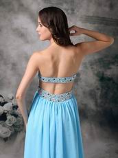 Sweetheart Aqua Blue Prom Dress Chiffon By Top Designer