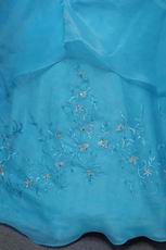 Sky Blue Embroidery 2014 Designer Quinceanera Dress For Sale