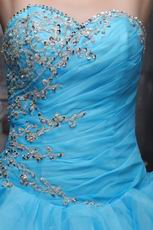 Sweet heart Styles Aqua Quinceanera Dress Like A Princess