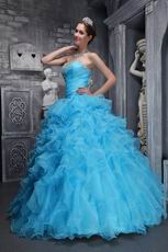 Sweet heart Styles Aqua Quinceanera Dress Like A Princess