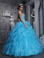 Sweet heart Styles Aqua Quinceanera Dress Like A Princess