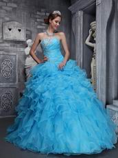 Sweet heart Styles Aqua Quinceanera Dress Like A Princess