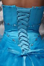 Cheap Price Sweetheart Azure Quinceanera Dress By Designer
