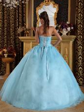 Princess Sky Blue Ancient Imperial Household Puffy Dress