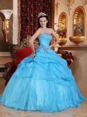 Aqua Blue Allure Quinceanera Dress To Adult Ceremony Wear