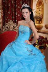 Aqua Blue Allure Quinceanera Dress To Adult Ceremony Wear