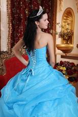 Aqua Blue Allure Quinceanera Dress To Adult Ceremony Wear