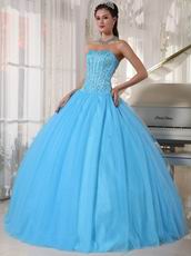 Beaded Young Women Prefer Quinceanera Dress In Light Sky Blue