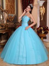 Aqua Blue 2018 Top 100 Military Quinceanera Dress For Discount