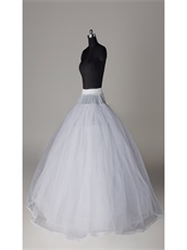 ELASTIC Waist 8 Layers Tulle Hoopless Crinoline Underskirt Make Dress Puffy
