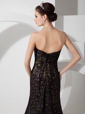 Empire Waist Printed Top Designer Evening Dress For Sale