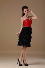 Black Layers Skirt Multi Color Homecoming Dress By Designer