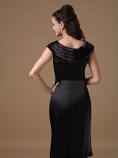 Scoop Neckline Layers Bodice Black Homecoming Dress