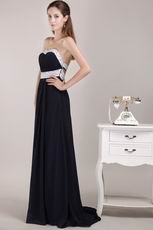 New Look Sweetheart Black Chiffon Prom Dresses By Designer