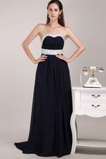 New Look Sweetheart Black Chiffon Prom Dresses By Designer