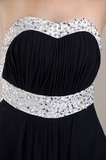 New Look Sweetheart Black Chiffon Prom Dresses By Designer