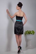 Black Strapless Short Homecoming Dress Under 100 Dollars