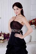 Beautiful Girl Choice Strapless Black Graduation Dress