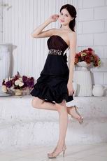 Beautiful Girl Choice Strapless Black Graduation Dress