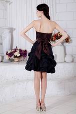 Beautiful Girl Choice Strapless Black Graduation Dress