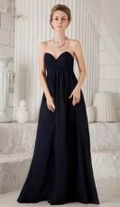 Beautiful Black Chiffon Long Girls Wear Bridesmaid Dress