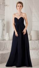 Beautiful Black Chiffon Long Girls Wear Bridesmaid Dress