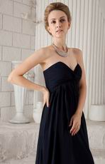 Beautiful Black Chiffon Long Girls Wear Bridesmaid Dress