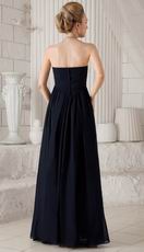 Beautiful Black Chiffon Long Girls Wear Bridesmaid Dress