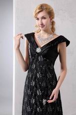 Sexy Lace Black Mother Of The Bride Dress With High Split