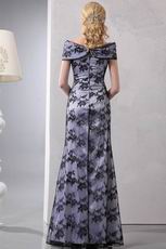 Modest V-Neck Mermaid Black Lace Lady Evening Dress