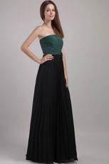 Strapless Floor-length 2012 Prom Dress With Handmade Flowers