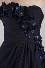 Sleeveless Mini-length Black Dress For Bridesmaid Cheap