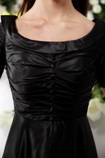 Scoop Floor-length Black Formal Evening Dress Discount