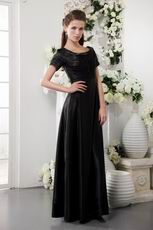 Scoop Floor-length Black Formal Evening Dress Discount