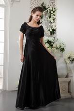 Scoop Floor-length Black Formal Evening Dress Discount